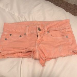 Coral American Eagle Shorts